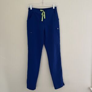 FIGS Technical Collection Cargo Scrub Pants Style TW2000T, Royal Blue- Size XS T